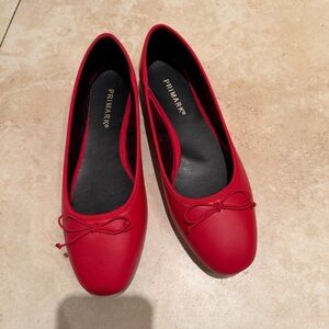 Primark Women's Vibrant Red Flats